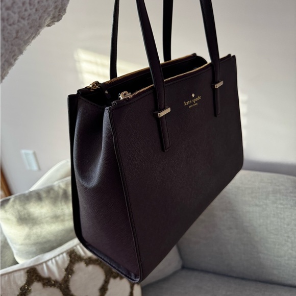 Kate Spade Dark Plum Leather Shoulder Bag - Picture 9 of 9